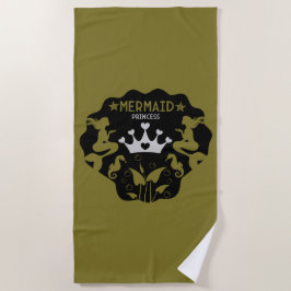 Meisje Zeemeermin Prinses Strandlaken