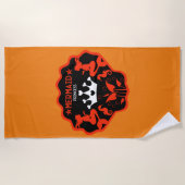 Meisje Zeemeermin Prinses Strandlaken (Voorkant)