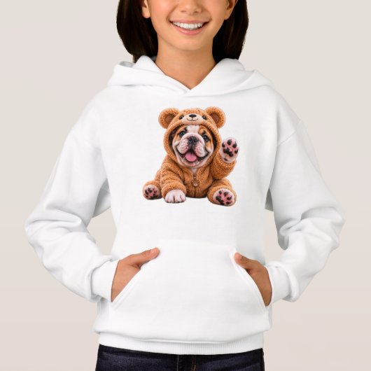MEISJE ZIJN LIEF TEDDYBEER BULLDOG (Voorkant)