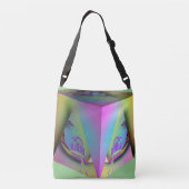 Meisje zit 3D Crossbody Tas (Achterkant)