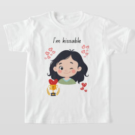 Meisje zoenbaar t-shirt