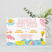 Meisje Zomer Verjaardag en Afstuderen Joint Kaart (Staand voorkant)