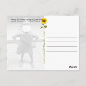 Meisje zonder gezicht met gezichtsmasker - V brief Briefkaart (Achterkant)