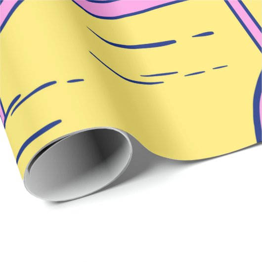 meisje zonnebaden op het strand met een cocktail i cadeaupapier (Rol Hoek)