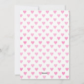 Meisje Zwangerschap Aankondiging Valentijnsdag Kaa (Achterkant)