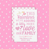 Meisje Zwangerschap Aankondiging Valentijnsdag Kaa