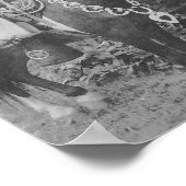  MEISJE (ZWART EN WITTE) POSTER (Hoek)