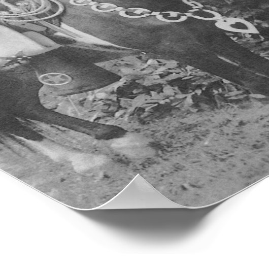 MEISJE (ZWART EN WITTE) POSTER (Hoek)