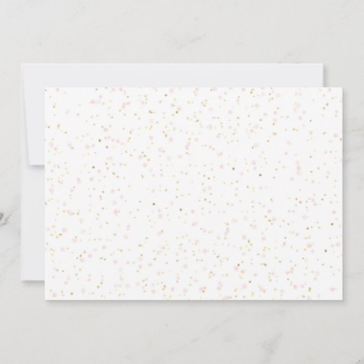 Meisje Zwembad Feest Uitnodigen, Splish Splash Fot Kaart (Achterkant)