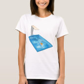 Meisje Zwemt T-shirt (Voorkant)