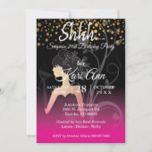 Meisjes 00th Birthday Party - Pink Invit Kaart (Voorkant)