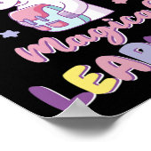 Meisjes 100 Dagen School Outfit Unicorn Rugzak Poster (Hoek)