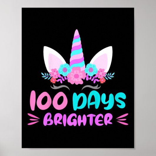 Meisjes 100e dag van school dagen van school helde poster (Voorkant)