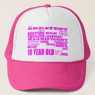 Meisjes 10e verjaardag : Roze grofste 10 jaar oud Trucker Pet