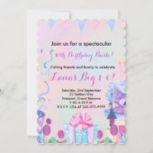 Meisjes 10e verjaardagsfeest kaart (Voorkant)