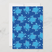 Meisjes 10e verjaardagszwembadfeestje kaart (Achterkant)