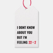 Meisjes 11e Verjaardag 22 Geïnspireerd Favor Cadea Cadeaulabel (Voorkant)