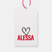 Meisjes 11e Verjaardag 22 Geïnspireerd Favor Cadea Cadeaulabel (Achterkant)