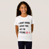 Meisjes 11e Verjaardag 22 Geïnspireerd Party Shirt (Voorkant volledig)