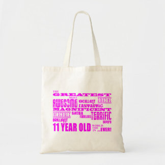 Meisjes 11e verjaardag : Roze grofste 11 jaar oud Tote Bag