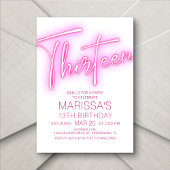 Meisjes 13e Neon Teen Verjaardag Kaart