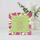 Meisje's 13e verjaardagsfeest kaart (Staand voorkant)