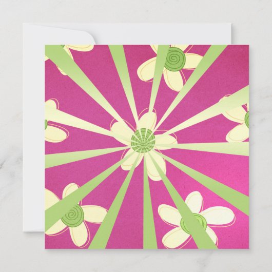 Meisje's 13e verjaardagsfeest kaart (Achterkant)