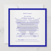 Meisjes 13th Birthday Cobalt Blue Butterfly Silver Kaart (Achterkant)