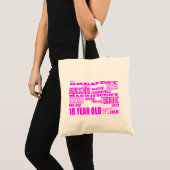 Meisjes 18e verjaardag : Roze GROOTSTE 18-jarige Tote Bag (Voorkant (product))