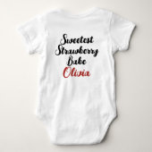 Meisje's 1e Verjaardag Berry eerste Verjaardag Romper (Achterkant)