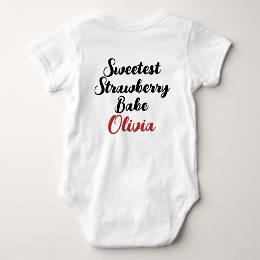 Meisje's 1e Verjaardag Berry eerste Verjaardag Romper (Achterkant)