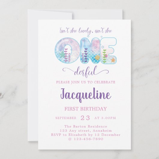 Meisjes 1e verjaardag Een derangs Kaart (Voorkant)