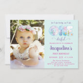 Meisjes 1e Verjaardag Onder het Zee  Kaart (Voorkant)