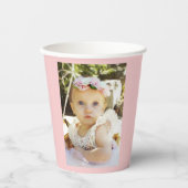 Meisjes 1e Verjaardag ONEderful  Roze Papieren Bekers (Voorkant)