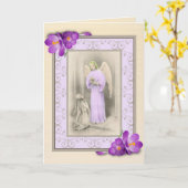 Meisjes 1ste communistische Eucharistische Kaart V (Gele Bloem)