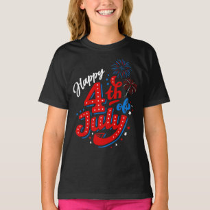 Meisjes 250e verjaardag 4 juli t-shirt