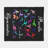 Meisjes 25 Gymnastiek Gepersonaliseerd Fleece Deken (Voorkant (Horizontaal))