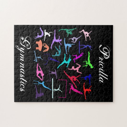 Meisjes 25 Gymnastiek Gepersonaliseerd Legpuzzel (Horizontaal)
