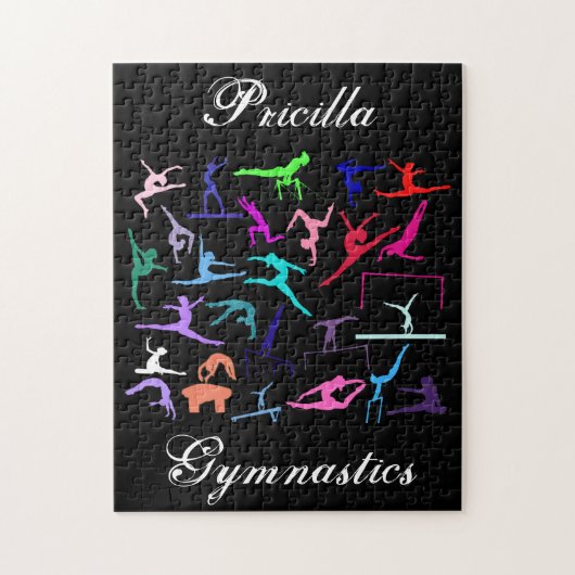 Meisjes 25 Gymnastiek Gepersonaliseerd Legpuzzel (Verticaal)