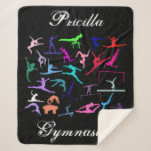 Meisjes 25 Gymnastiek Gepersonaliseerd Sherpa Deken (Voorkant)