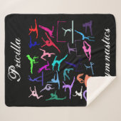 Meisjes 25 Gymnastiek Gepersonaliseerd Sherpa Deken (Voorkant (horizontaal))