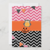 Meisjes 2e Verjaardag Halloween Verjaardag Uitnodi Kaart (Achterkant)