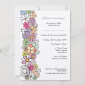 Meisjes 2e verjaardag Uitnodiging voor Aangepaste  (Achterkant)