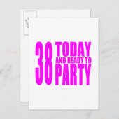 Meisjes 38e verjaardag: 38 Vandaag en klaar om te Uitnodiging Briefkaart (Voorkant / Achterkant)
