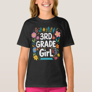 Meisjes 3e klas meisje eerste klas terug naar scho t-shirt