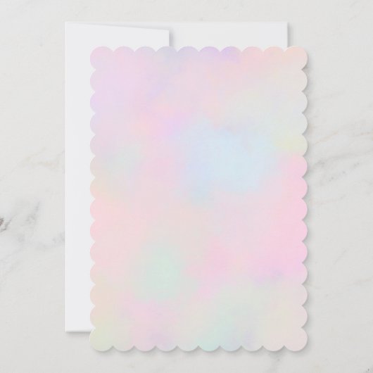 Meisjes 3e verjaardagsfeest kaart (Achterkant)