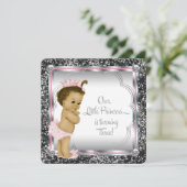 Meisjes 3e verjaardagsfeestje kaart (Staand voorkant)