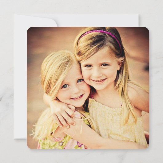 Meisjes 4 4e verjaardag nummer 4 kaart (Achterkant)