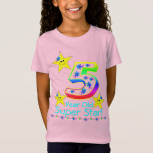Meisjes 5 jaar oud superster Shirt