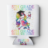 Meisjes 5th Grade Afstuderen Magical Unicorn Gift Blikjeskoeler (Achterkant)